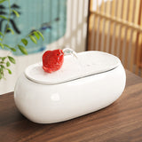 Wealth-Bringing Flowing Water Ornament, Ceramic Mini Desktop Decoration for Living Room