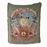 Artistic Cotton-Acrylic Knit Throw Blanket – Elegant American Style Designs