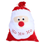 Christmas gold velvet embroidered gift bag, large Santa Claus gift bag, Santa Claus gift bag