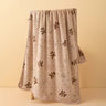 Wide Stripe Dark Stripe Coral Velvet Printing Towels Suit