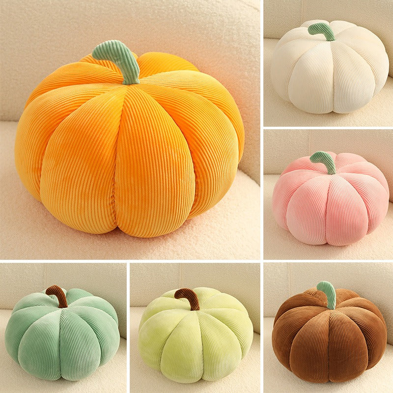 Cute Pumpkin Throw Pillow – Plush Minimalist Sofa & Bedhead Cushion