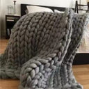 Cloudweave Chunky Knit Throw Blanket, Oversized Cozy Texture