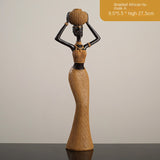 African girls' home resin ornaments and character decorations