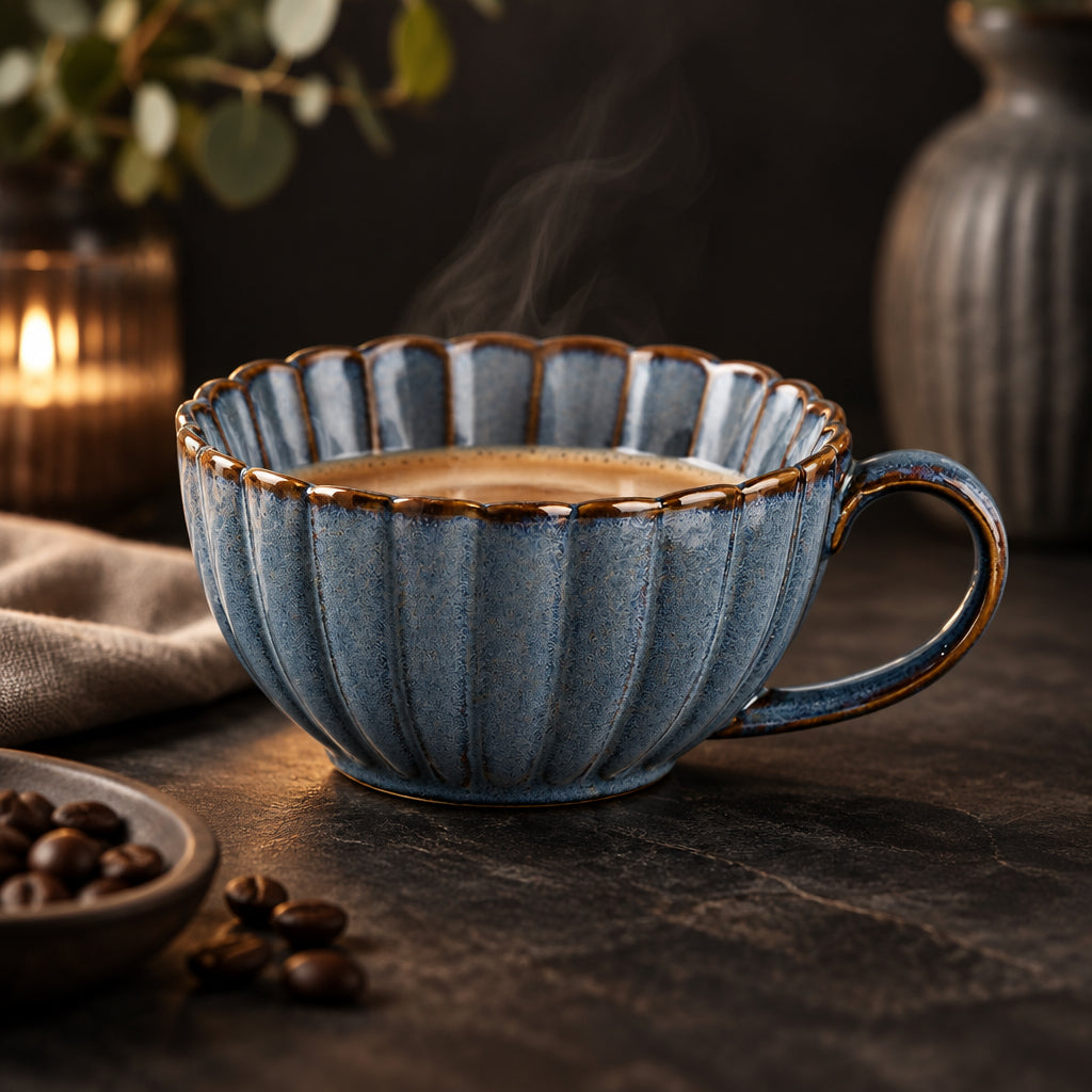 Kiku Ceramic Cup & Saucer Set