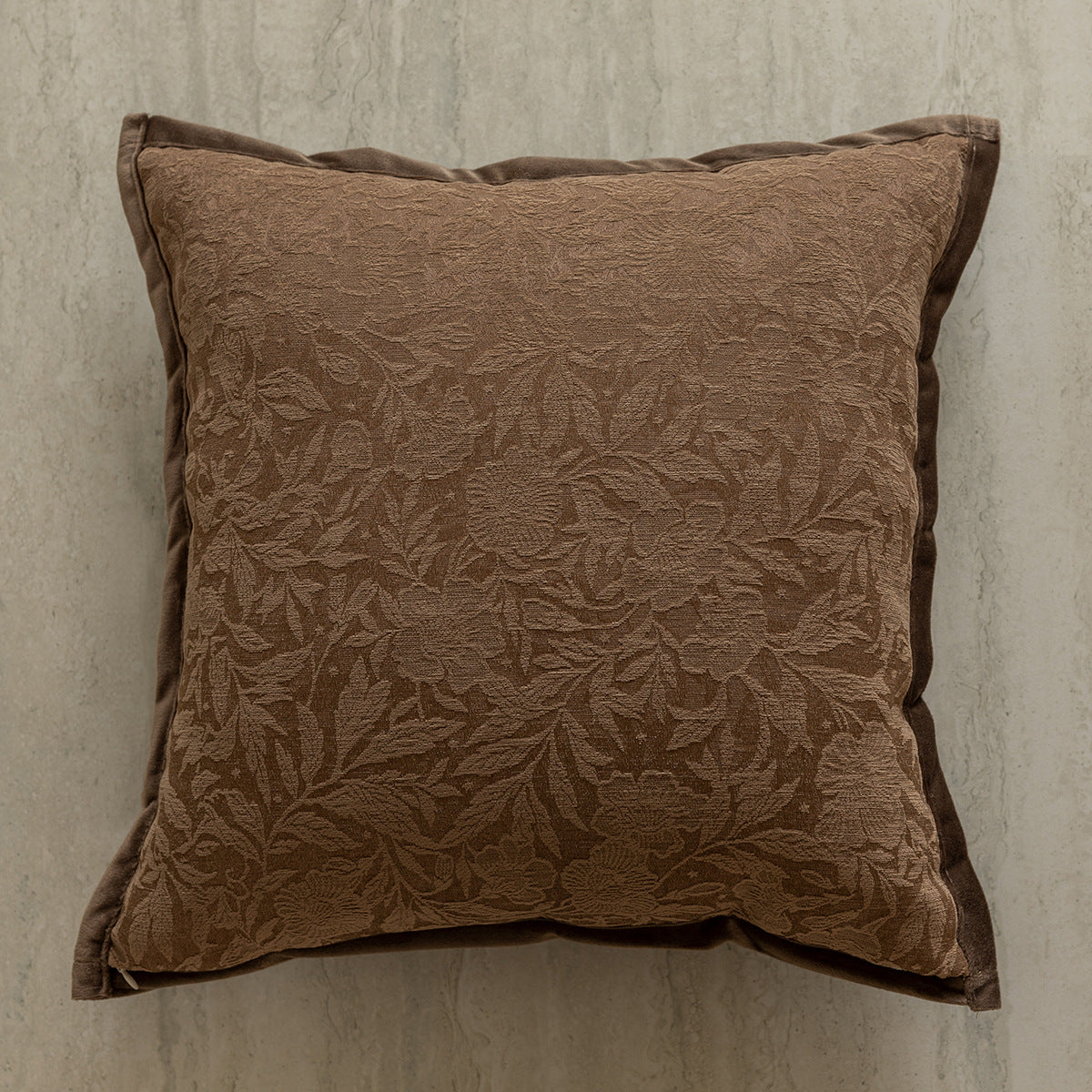 Maillard Brown Luxe Throw Pillow