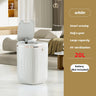 Xiaomi White Light Luxury Intelligent Sensor Garbage Can Home Living Room Silent Slow Drop Kitchen Touch-Free Open Lid Garbage Can