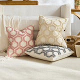 Luxury Honeycomb Tufted Cushion Cover – Textured Decorative Pillow Case