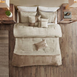 Madison Park Boone 7-Piece Faux Suede Comforter Set – King/California King