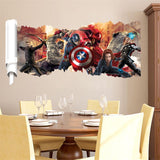 European Style 3D Wall Hole Stickers - Avengers Home Decor Julia M Home & Kitchen