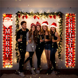 Door hanging LED illuminated party curtains Christmas party decorations Couplets with lights hanging curtains banners
