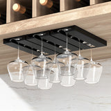 European Style Punch-Free Wine Glass Hanging Rack