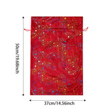 Christmas gift bag, gold foil five pointed star children's gift bag, Dutch velvet rainbow drawstring gift bag eprolo