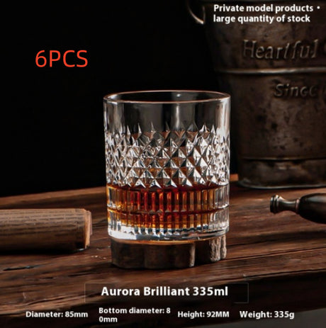 Whiskey Shot Crystal Set – Premium Thickened Glassware Collection