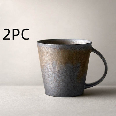 Vintage stoneware coffee cup