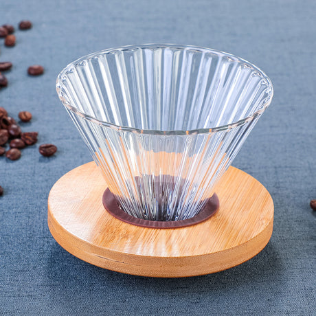 Handmade Japanese 500ml Brown Glass Mini Coffee Pot Set