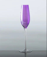 British Purple Goblet Champagne Glasses Set Nordic Style New Crystal Light Luxury Wine Glass Home Beautiful Colored Glass Cups