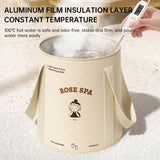 Foldable foot bath bag foot bath basin deep barrel over calf dormitory fumigation foot bath barrel household portable foot bath
