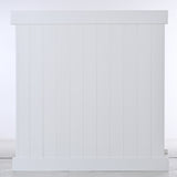 Privacy Fence Panels 6ft.H x 6ft.W WHITE Vinyl Full set of 2 Pcs