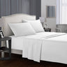 Pure Color Bedding Set Bed Linens Flat Sheet+Fitted Sheet+Pillowcase Queen/ King Size Gray Soft comfortable white Bed set40 - Julia M LifeStyles