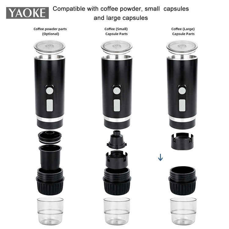 Portable fully automatic Italian espresso capsule coffee machine large and small capsule coffee powder universal