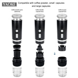 Portable fully automatic Italian espresso capsule coffee machine large and small capsule coffee powder universal