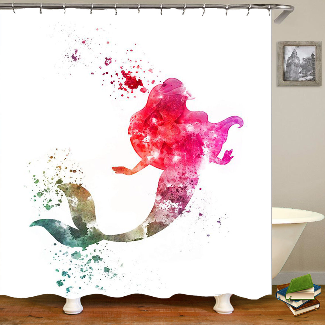 sea worldl Style Pattern Bathroom Shower Curtain