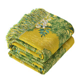Jungle Style Double-Sided Cotton Gauze Blanket – All-Season Reversible Throw