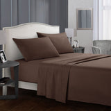 Pure Color Bedding Set Bed Linens Flat Sheet+Fitted Sheet+Pillowcase Queen/ King Size Gray Soft comfortable white Bed set40 - Julia M LifeStyles