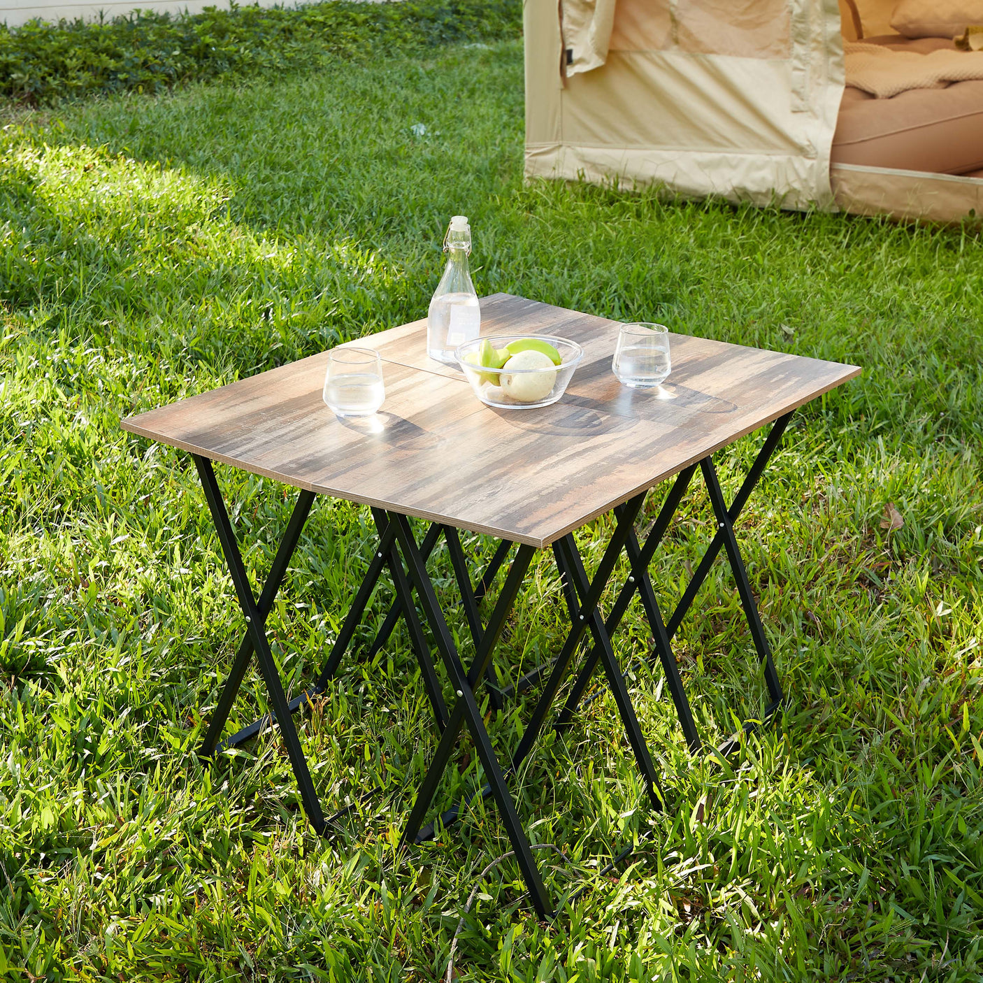 TV Trays for Eating Set of 4 with Stand,Folding TV/Snack Tray Table Set,Folding TV Dinner Tables for Small Space - Julia M LifeStyles