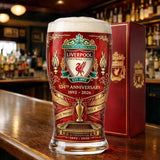 Colored glass bottle beer glass