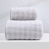 Wide Stripe Dark Stripe Coral Velvet Printing Towels Suit