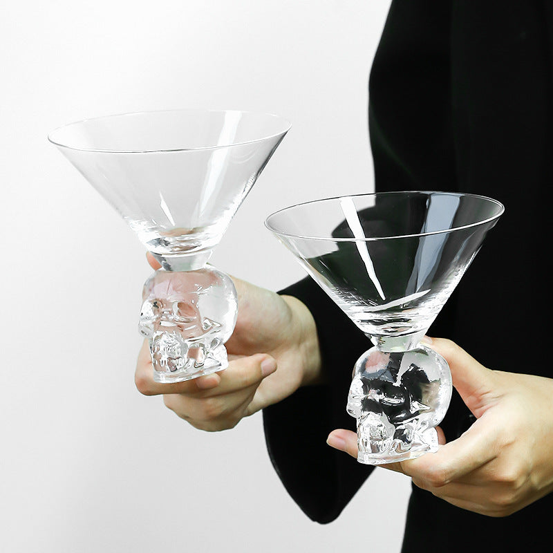 Skull Elegance Cocktail Glass Set – Modern Luxury Design