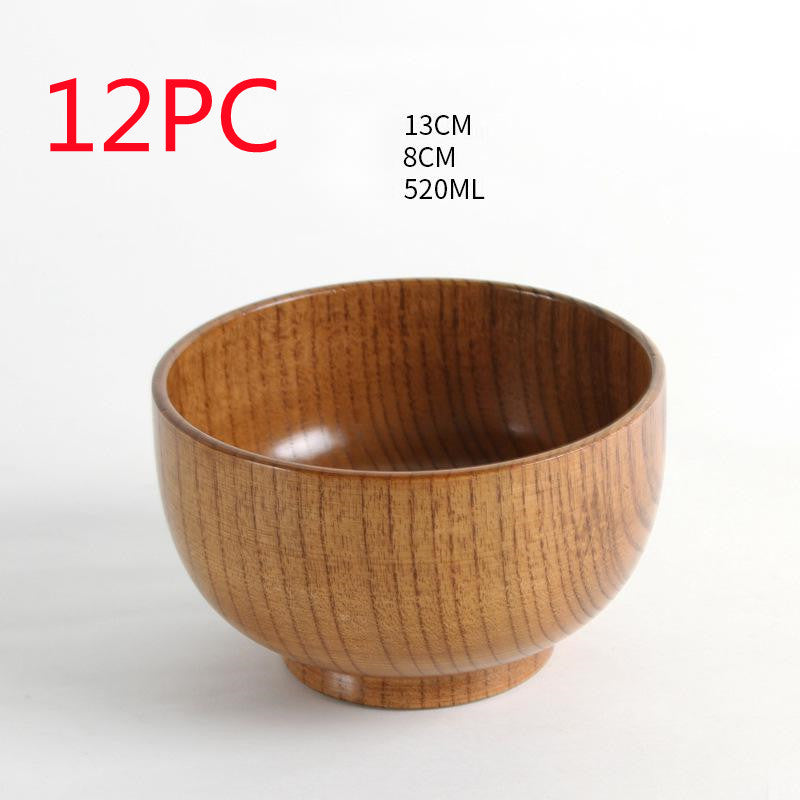 Elegantly Crafted Japanese Jujube Wooden Bowl