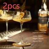 Engraved Cocktail Special Creative Glass Embossed Goblet