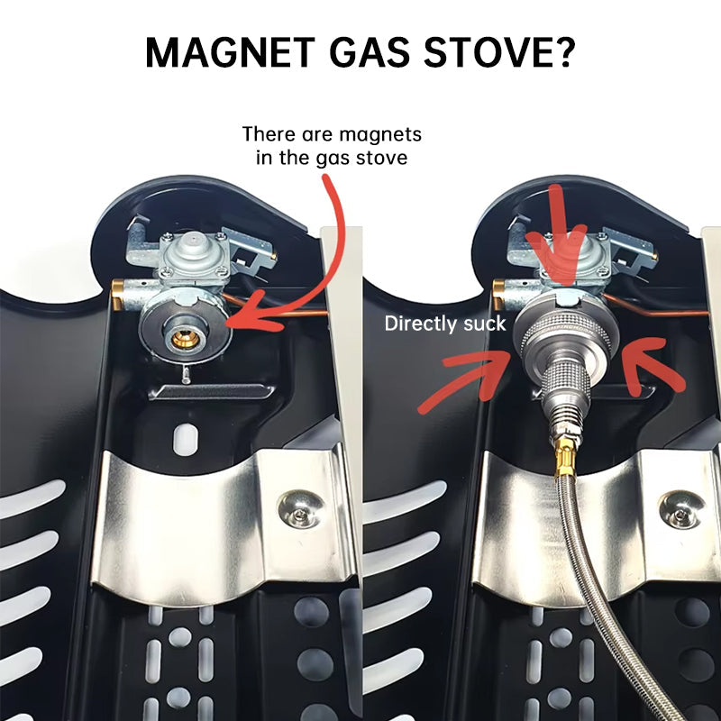 Magnetic Iso Gas to Bhutan Gas Burner Conversion Adapter eprolo