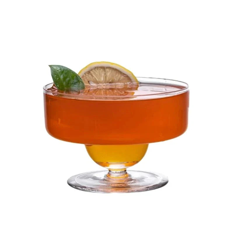 Creative Short Leg Cocktail Glasses - Wide Mouth Martini & Margarita Cups