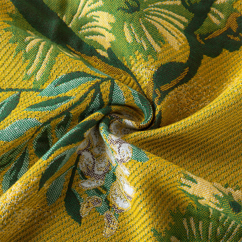 Jungle Style Double-Sided Cotton Gauze Blanket – All-Season Reversible Throw