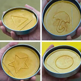 Sugar Candy Tools: Stainless Cutters, Choco Molds, Umbrella Cutter, 6 - pce Biscuit Kit for Fam & Party