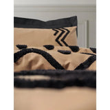 Cotton Box Puff Embroidered Elio Copper Black Duvet Cover Set Ranforce Double Bedding Julia M LifeStyles