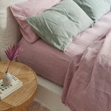Blush Pink 100% Cotton 3-Piece Duvet Cover Set 300tc Thread Count Anti-Static Anti-Bacteria European-American Style Solid Hotel