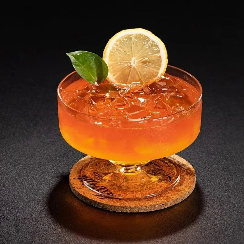 Creative Short Leg Cocktail Glasses - Wide Mouth Martini & Margarita Cups