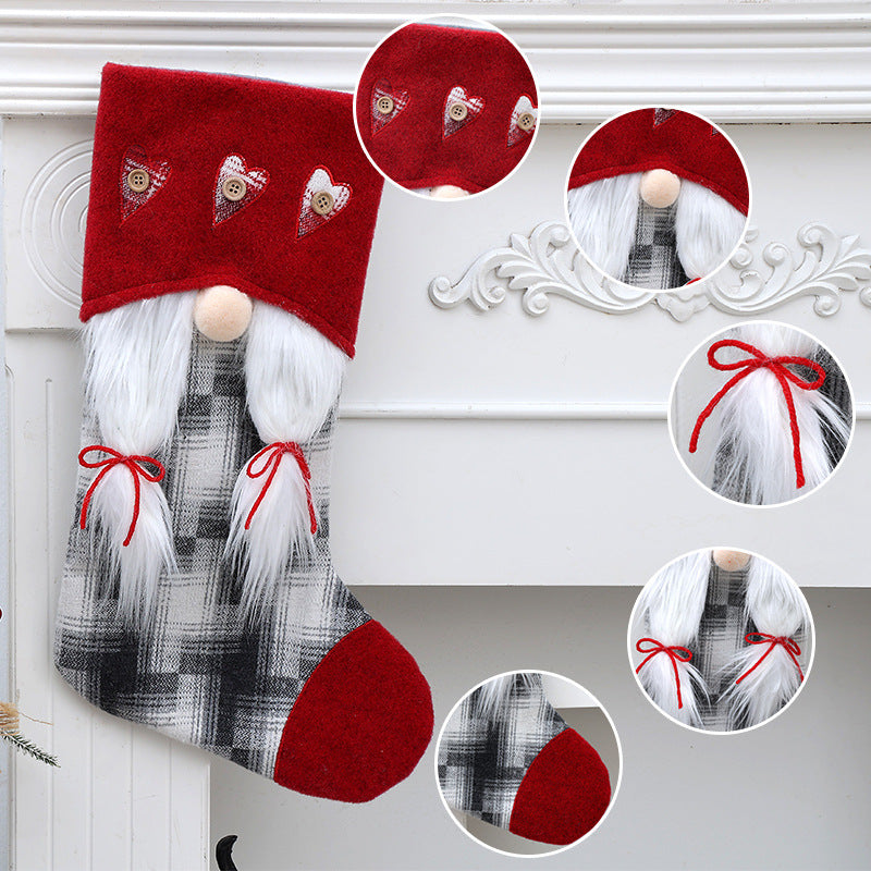 Christmas Decorations Rudolf Christmas Socks Gift Bags Christmas Candy Socks Children's Gift Bags Socks