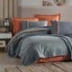 Clasy Pique Double Bohemline V1 Gray Duvet Cover Set Julia M LifeStyles