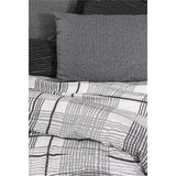 Modern Double Duvet Cover Set Cotton Box Anthracite 8680108071380 Stylish Bedding Essential