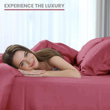 Lux Décor 6Pc Solid Sheet Set – Brushed Microfiber, 16" Deep Pockets