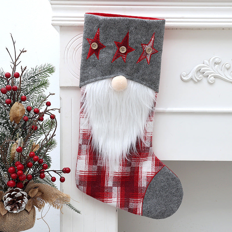 Christmas Decorations Rudolf Christmas Socks Gift Bags Christmas Candy Socks Children's Gift Bags Socks