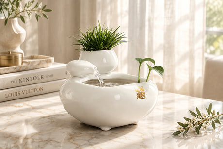 Jade Stream Handmade Ceramic Feng Shui Desk Ornament