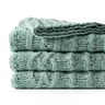 Handcrafted Cable Knit Oatmeal Throw – Soft Textured Blanket