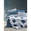 Solito Indigo Modern Double Duvet Cover Set Made of Cotton-a Stylish and Comfortable Bedding Solution