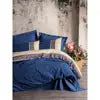 Rayen Navy Blue Folk Art Duvet Cover Set Single Cotton Box Handcrafted Design